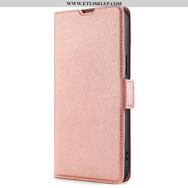 Etui Na Telefon do Samsung Galaxy S22 Ultra 5G Etui Folio Klasyczna Sztuczna Skóra